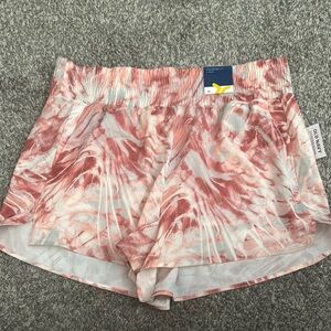 Old Navy Pink and White Patterned Shorts